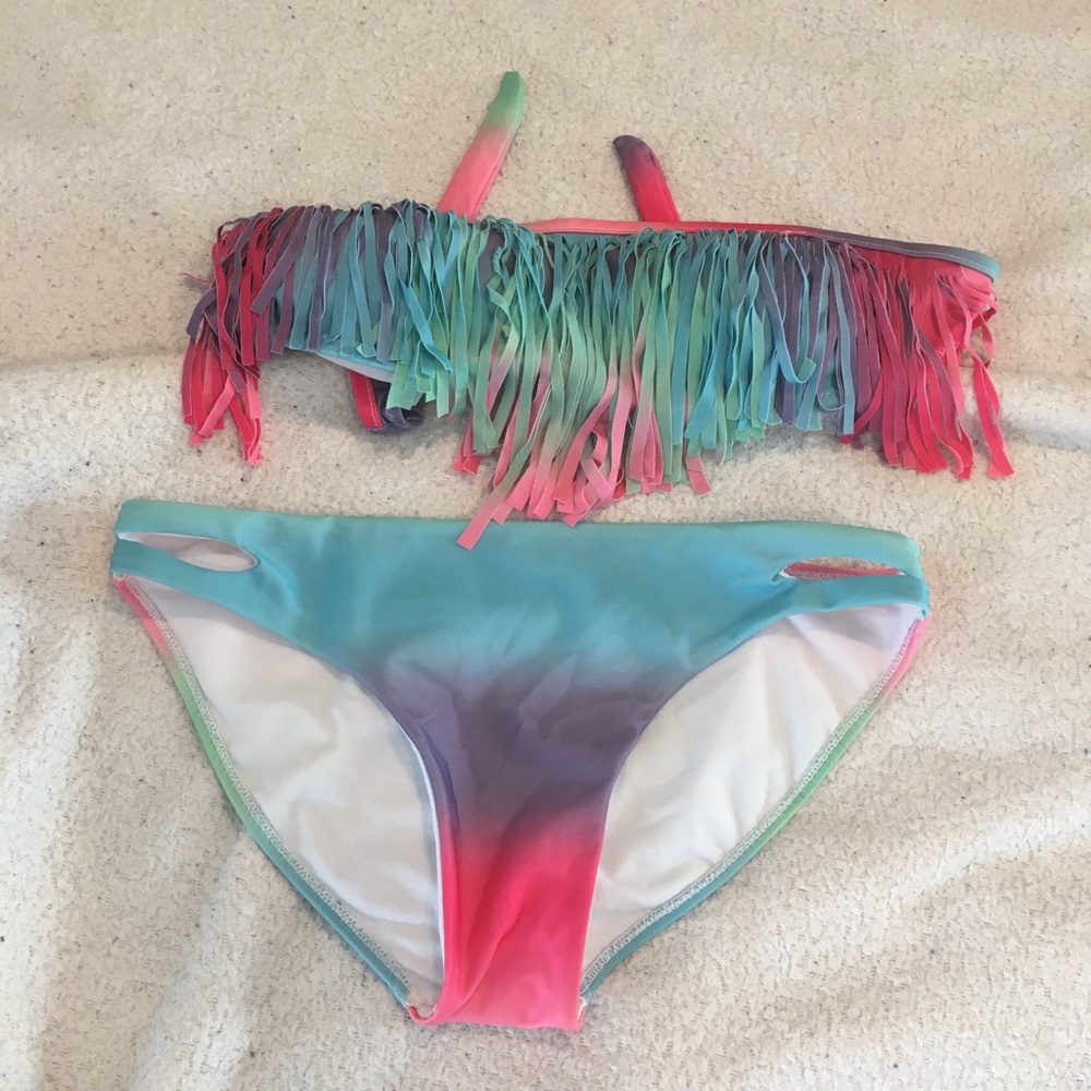 Ombre two piece bikini